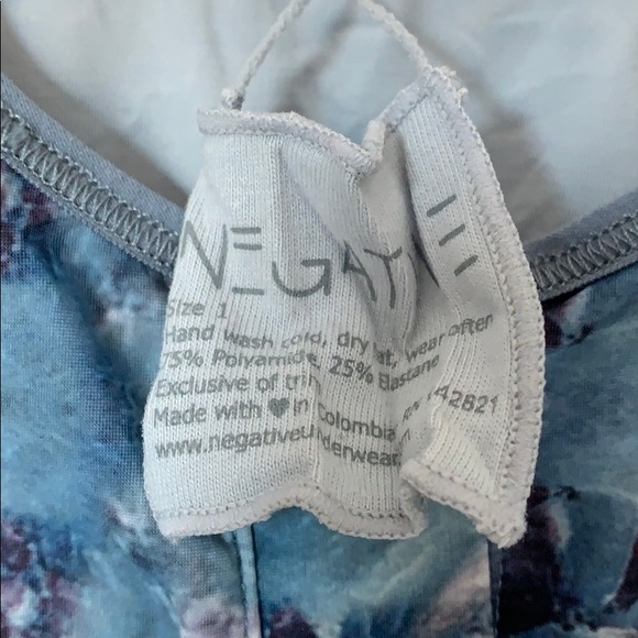 Negative Underwear Silky Bodysuit Blue Calcite - Picture 4 of 5